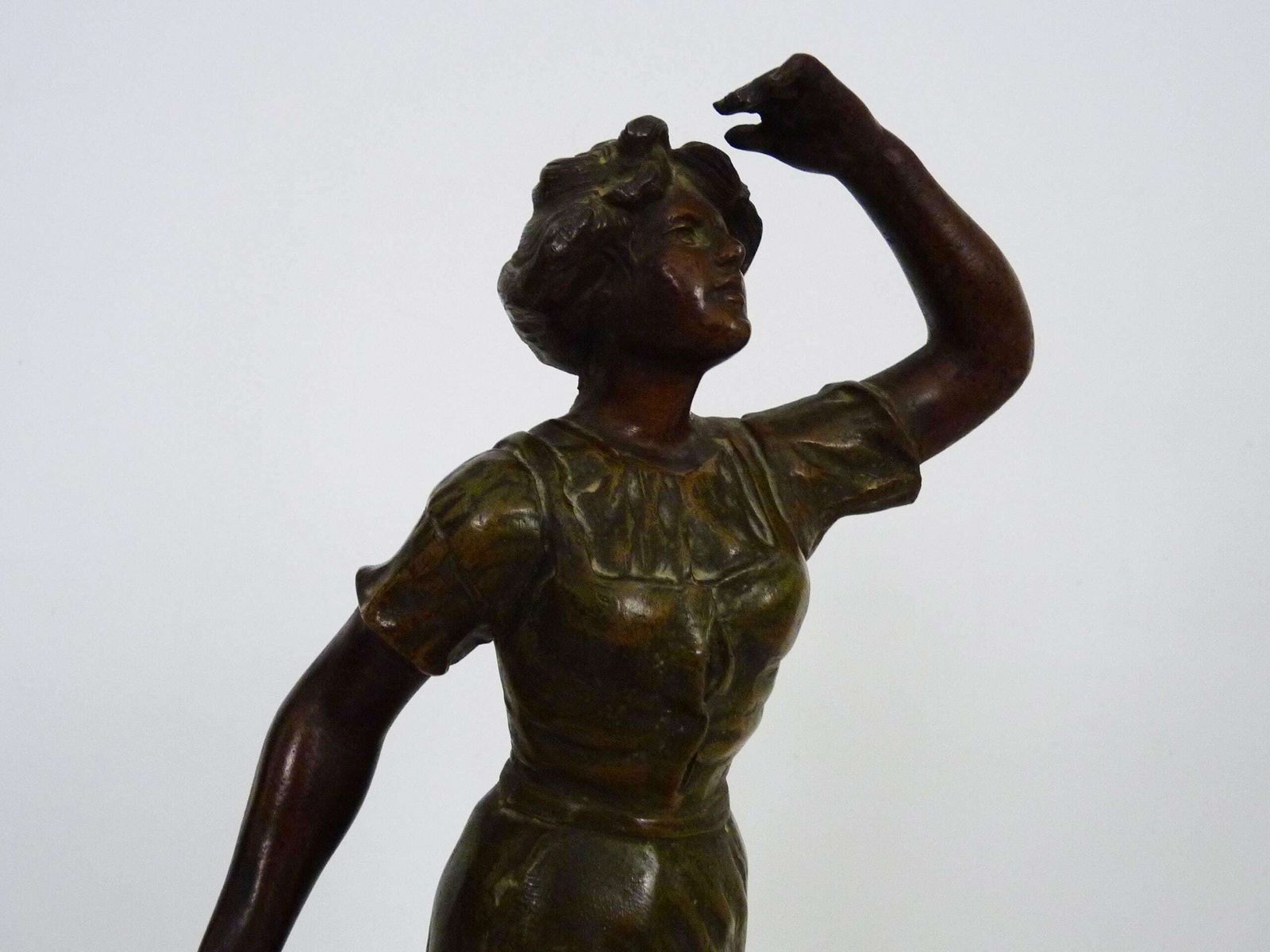 Charles Ruchot (1871 1954) Spelter Sculpture "Détresse photo for sale