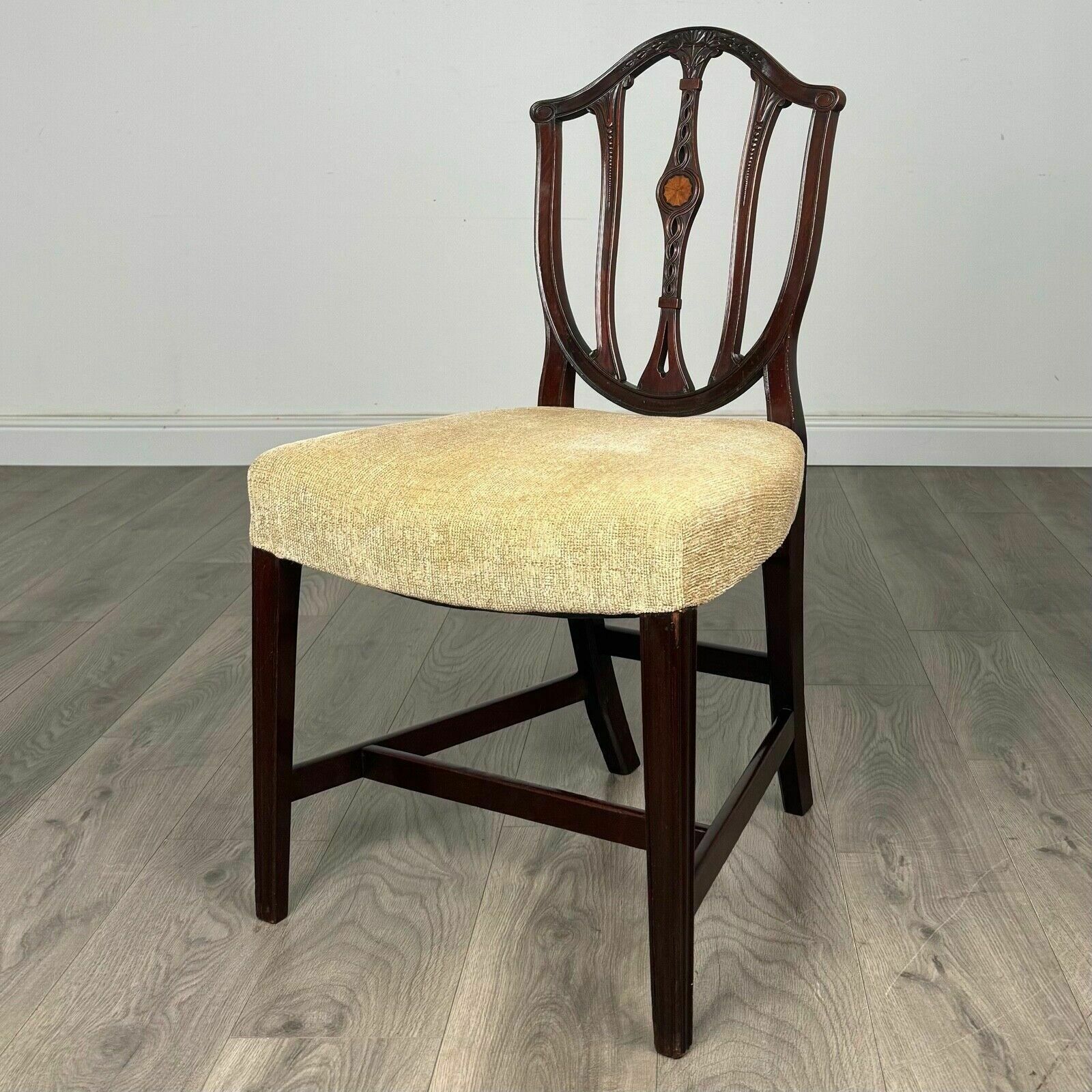 Antique 18th Century Set Of 8 Hepplewhite Style Dining Chairs photo furniture
