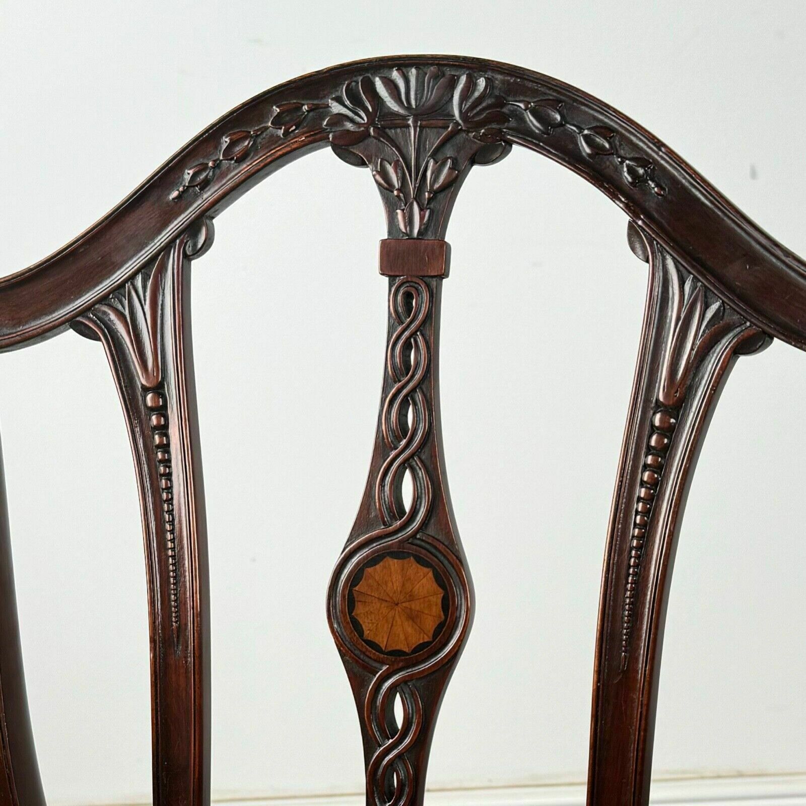 Antique 18th Century Set Of 8 Hepplewhite Style Dining Chairs photo 1250.0