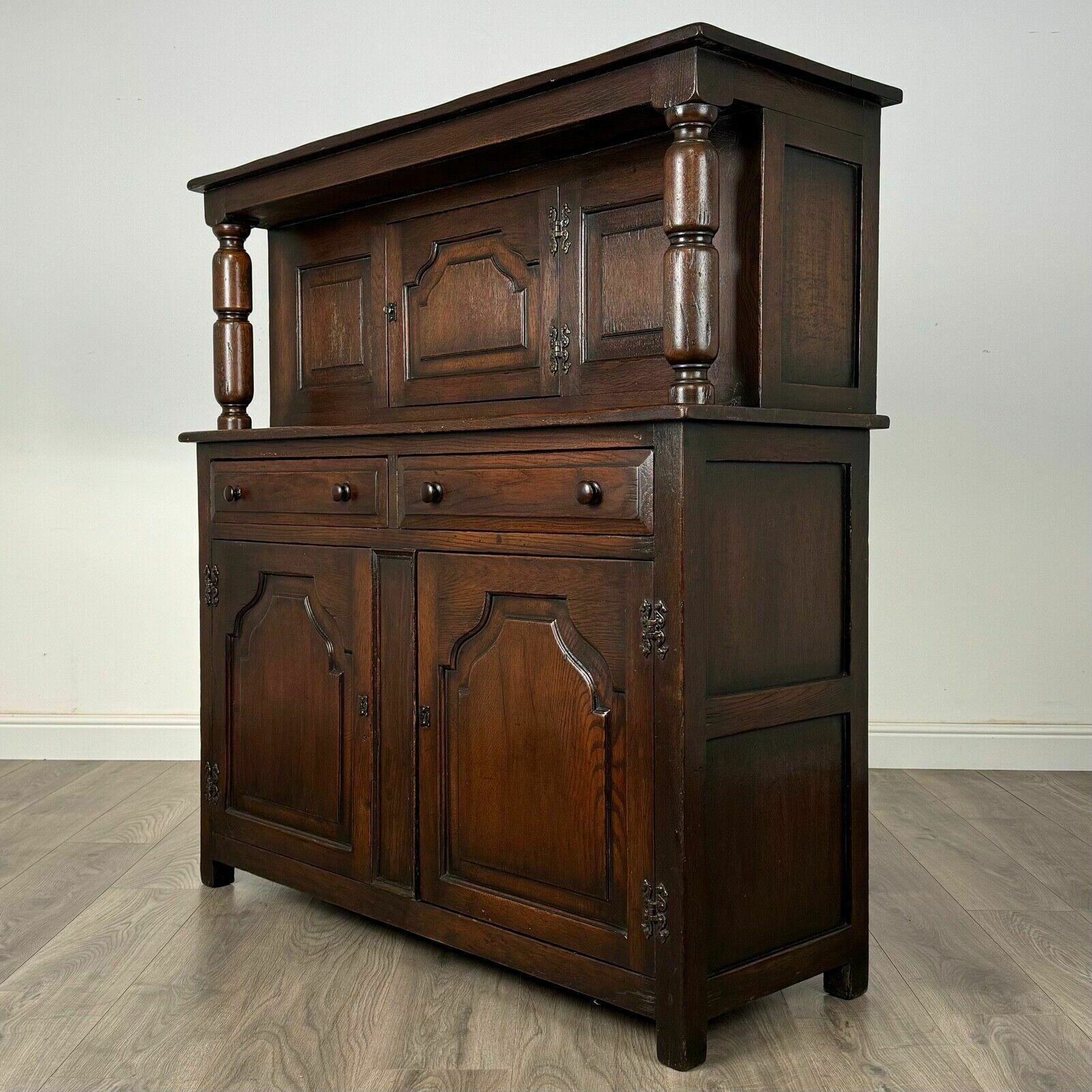 Antique 20th Century Court Cupboard In Oak photo for sale