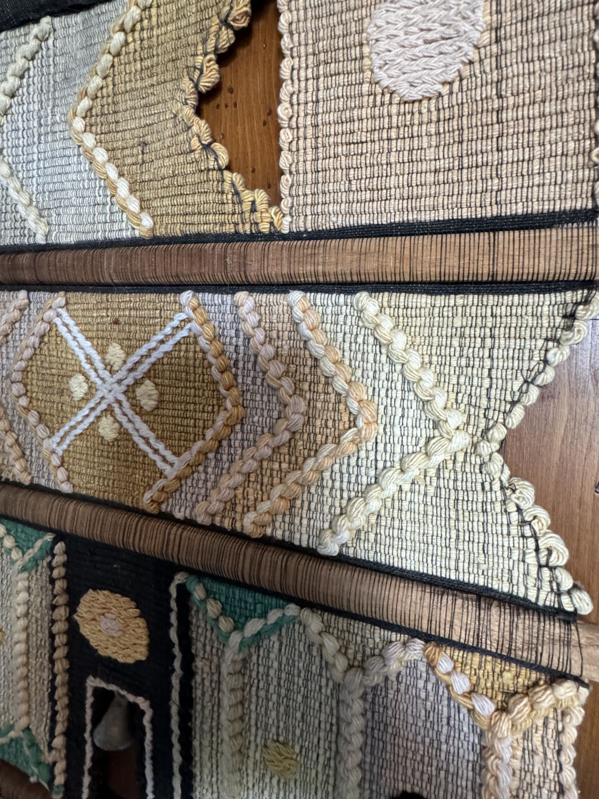 Don Freedman Vintage Macrame Fibre Art Wall Hanging photo for sale