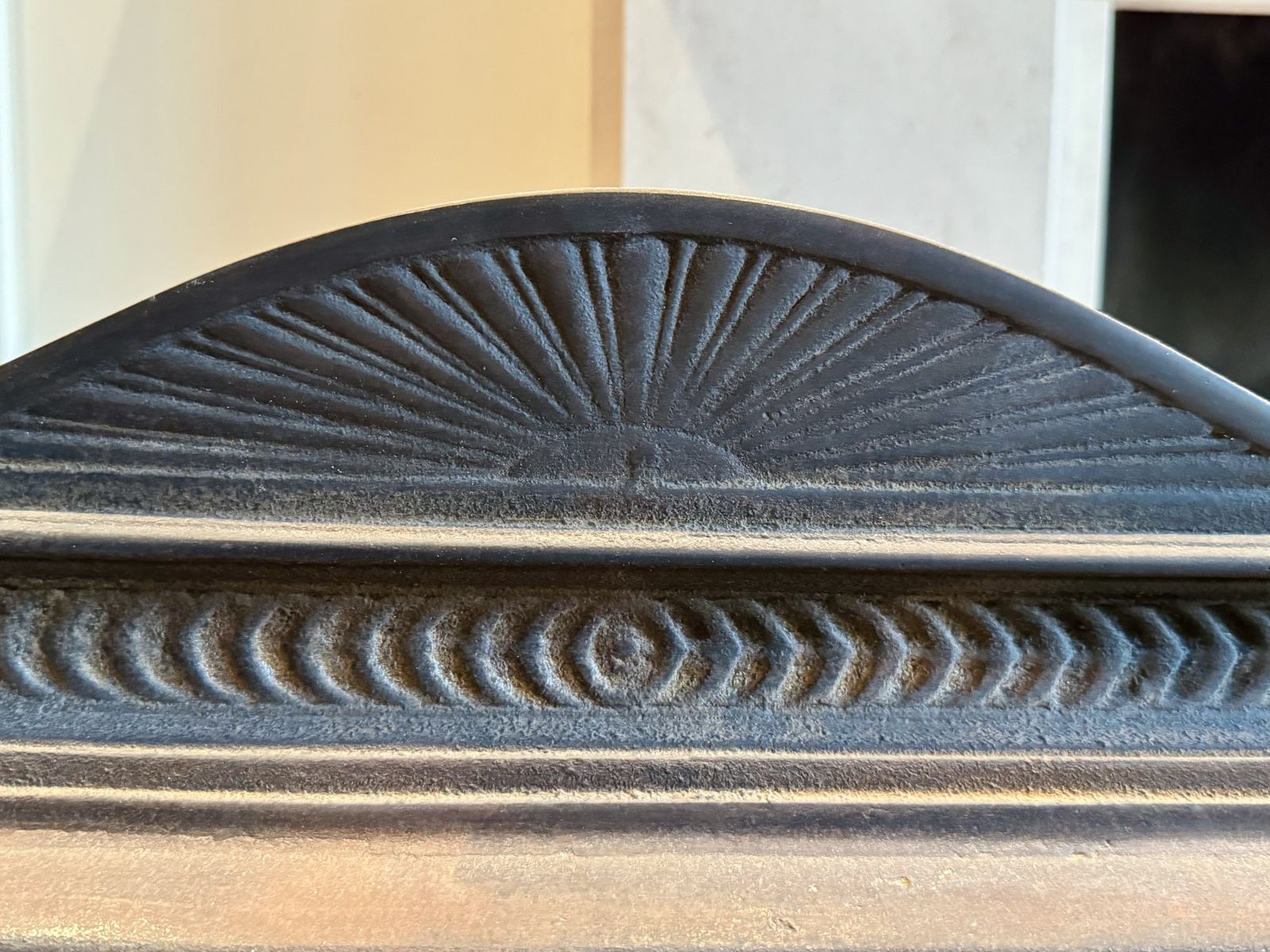 Reclaimed Victorian Style Cast Iron Fire Basket For Chimney photo for sale