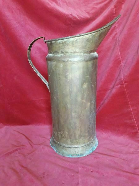 Vintage French Copper Handmade Umbrella Walking Stick Stand 60 X 30 Cm