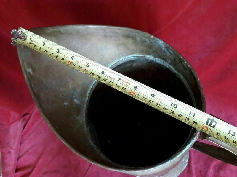 Vintage French Copper Handmade Umbrella Walking Stick Stand 60 X 30 Cm photo Home Decor