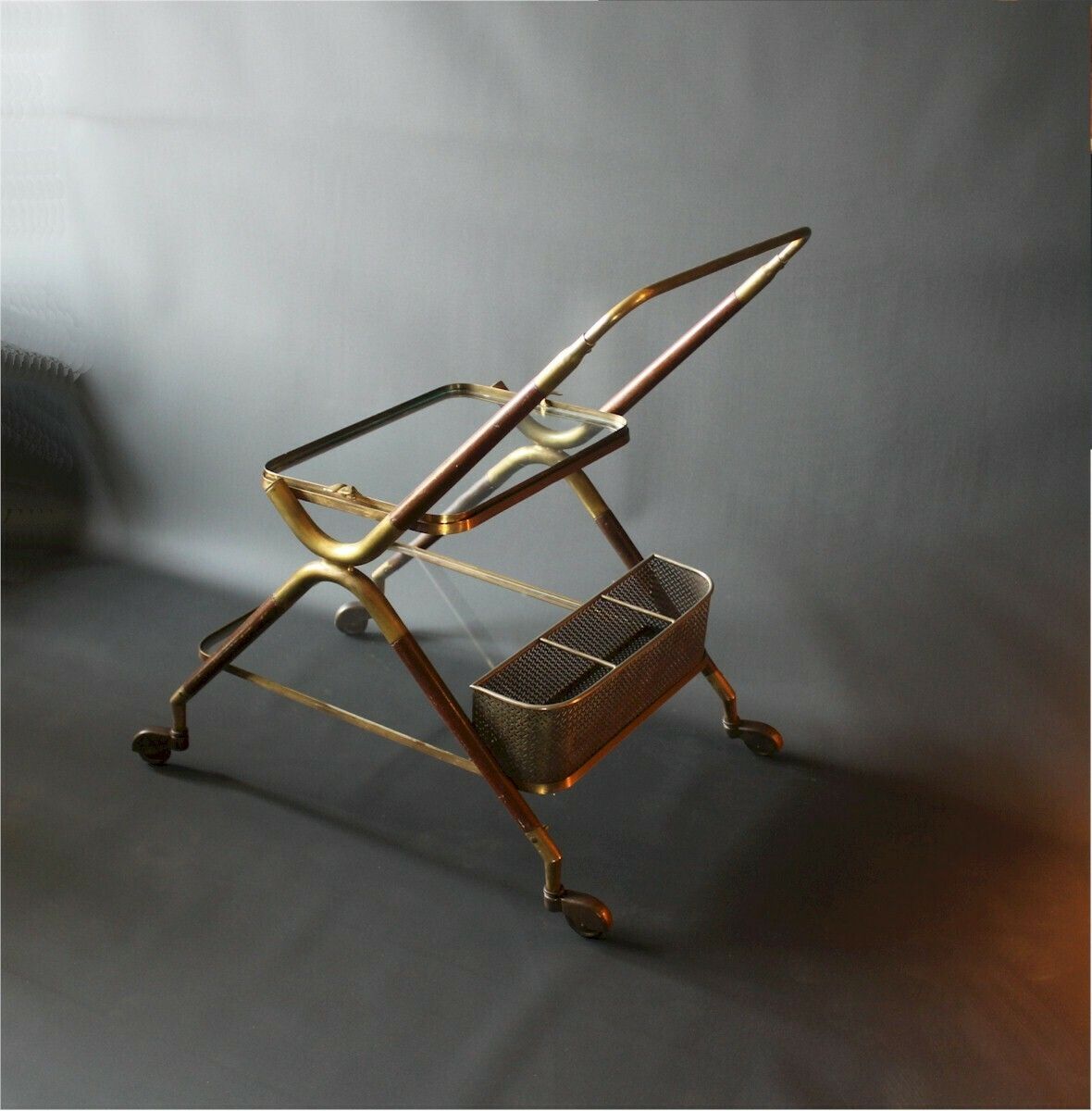 Mid Century Drinks Trolley Attributed To Cesare Lacca, Italy C.1950s photo 750.0