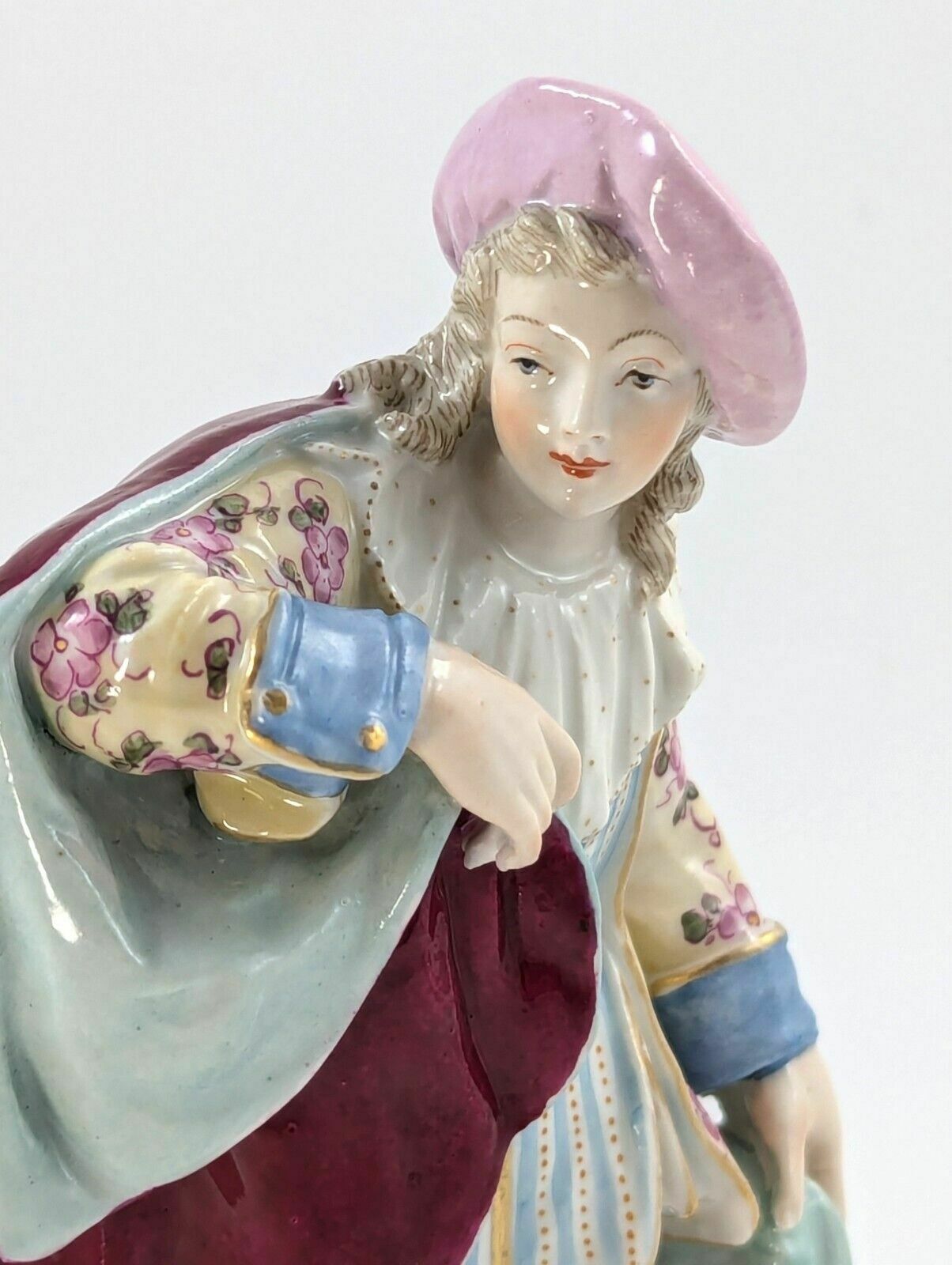 Antique Porcelain Figurine Of Dandy, Samson, France, Late 19th Century. photo buy