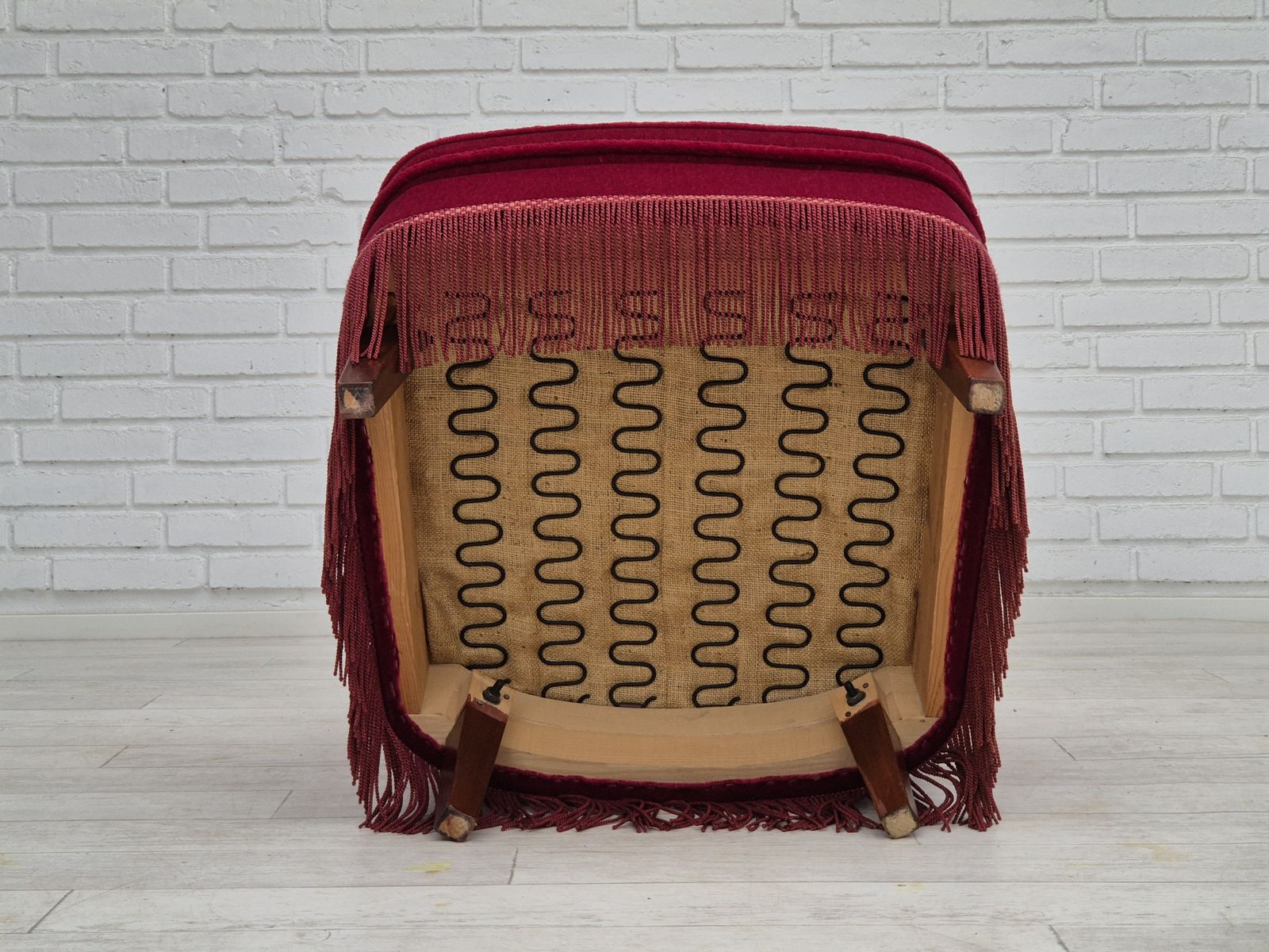 1970s, Danish Easy Chair, Original Very Good Condition, Furniture Velour. photo vinterior