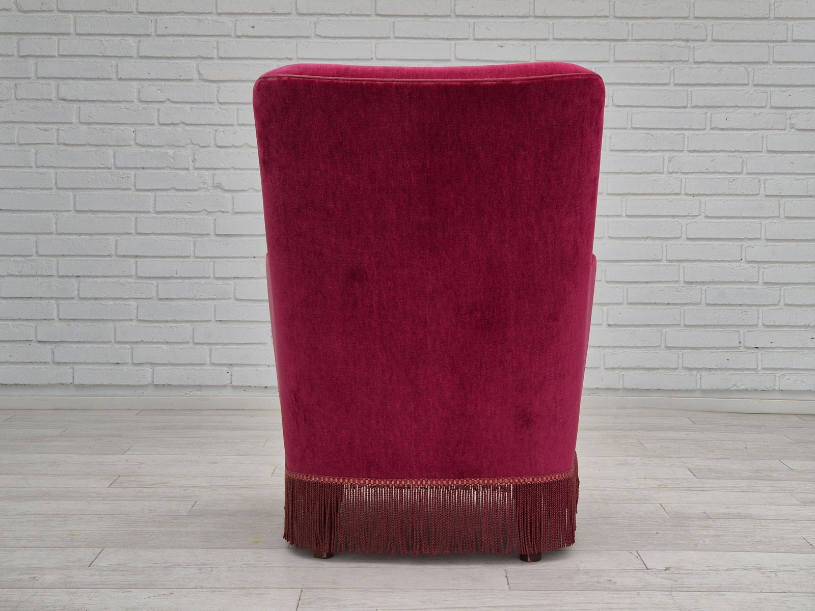 1970s, Danish Easy Chair, Original Very Good Condition, Furniture Velour. photo buy