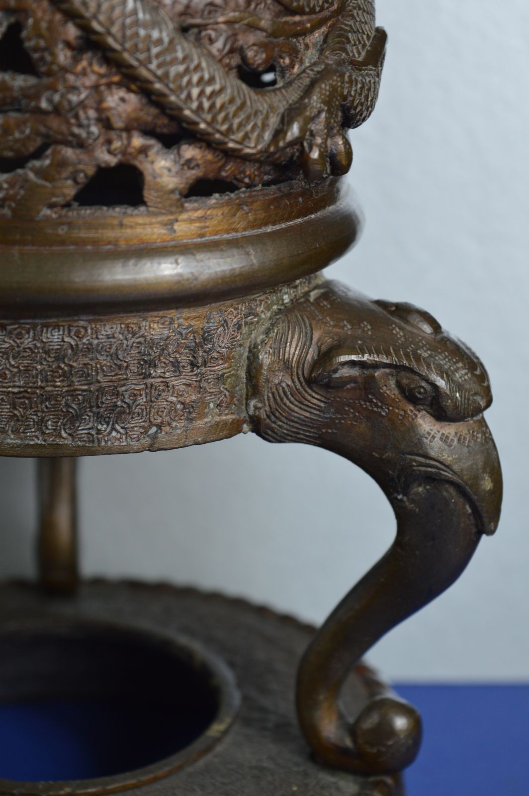 Pair Very Large (70cm) Mid 19th Century Japanese Bronze Incense Burners/Koro, C1850. photo 2995.0