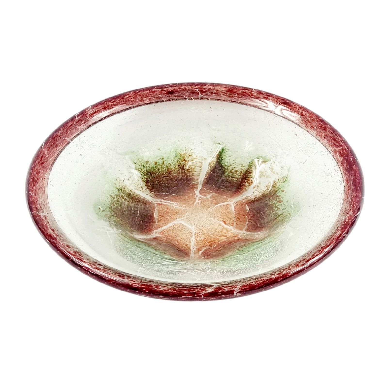 Very Large Art Deco Ikora Art Glass Bowl/Centerpiece By Karl Wiedmann For Wmf, Germany, 1920s/30s photo furniture