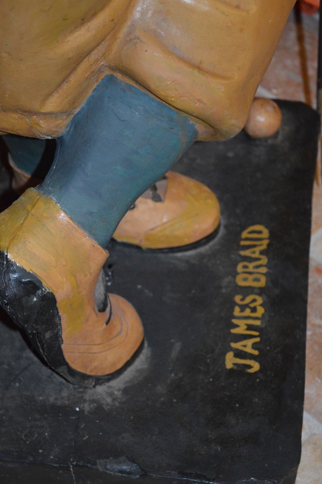 Very Large (142cm) Golf Advertising Statue Scottish Golfer/Course Designer James Braid, C1950 photo furniture