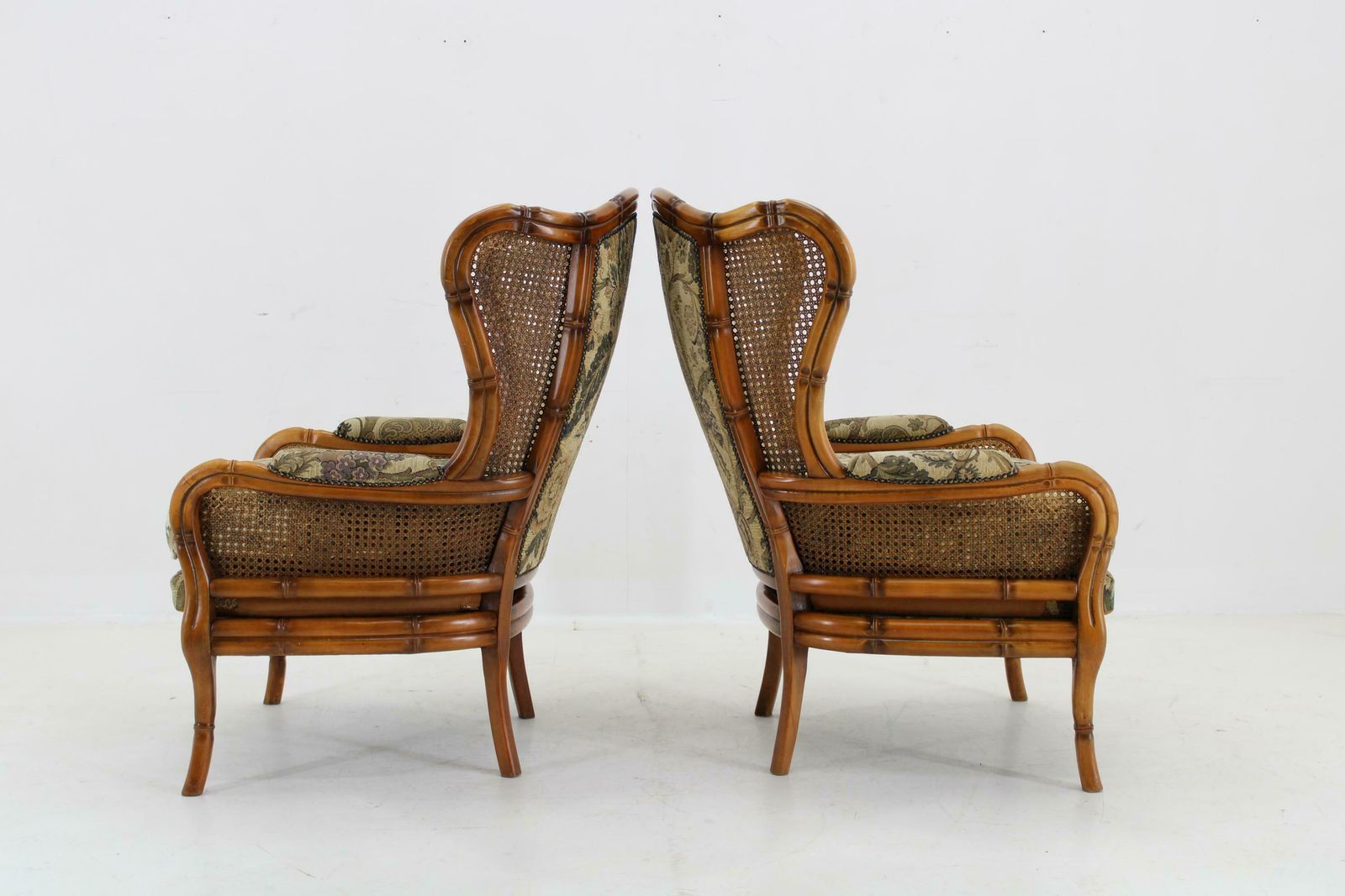 1960s Pair Of Rattan Armchairs , Italy photo Furniture