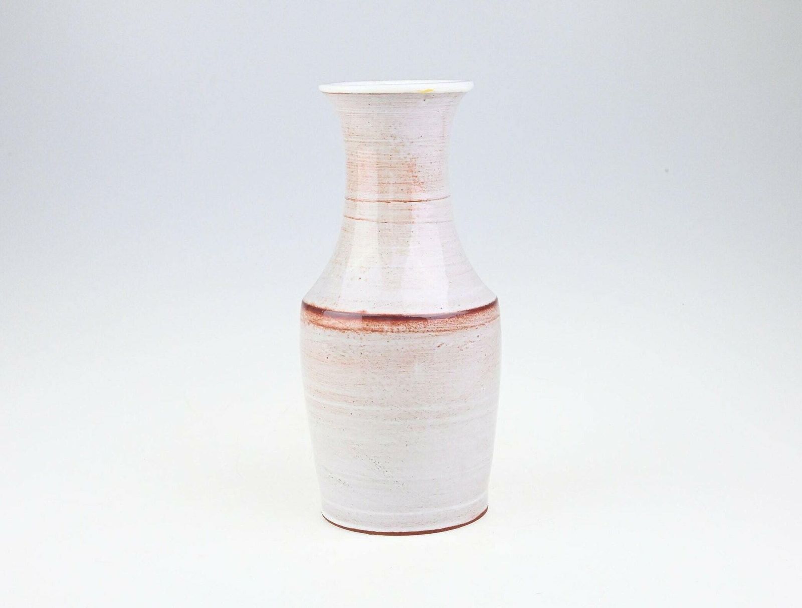 Czechoslovakian Ceramic Vase, Vintage Vase, Ceramic Flower Vase, Czech Pottery, Grey Ceramic Vase, Ceramic Vase, Mid Century, Old Vase photo for sale