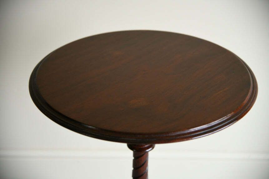photo for sale Antqiue Mahogany Occasional Tripod Table