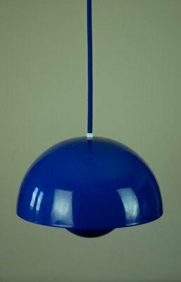 Original Vp1 Flowerpot Pendant Lamp By Verner Panton For Louis Poulsen, 1970s photo Lighting