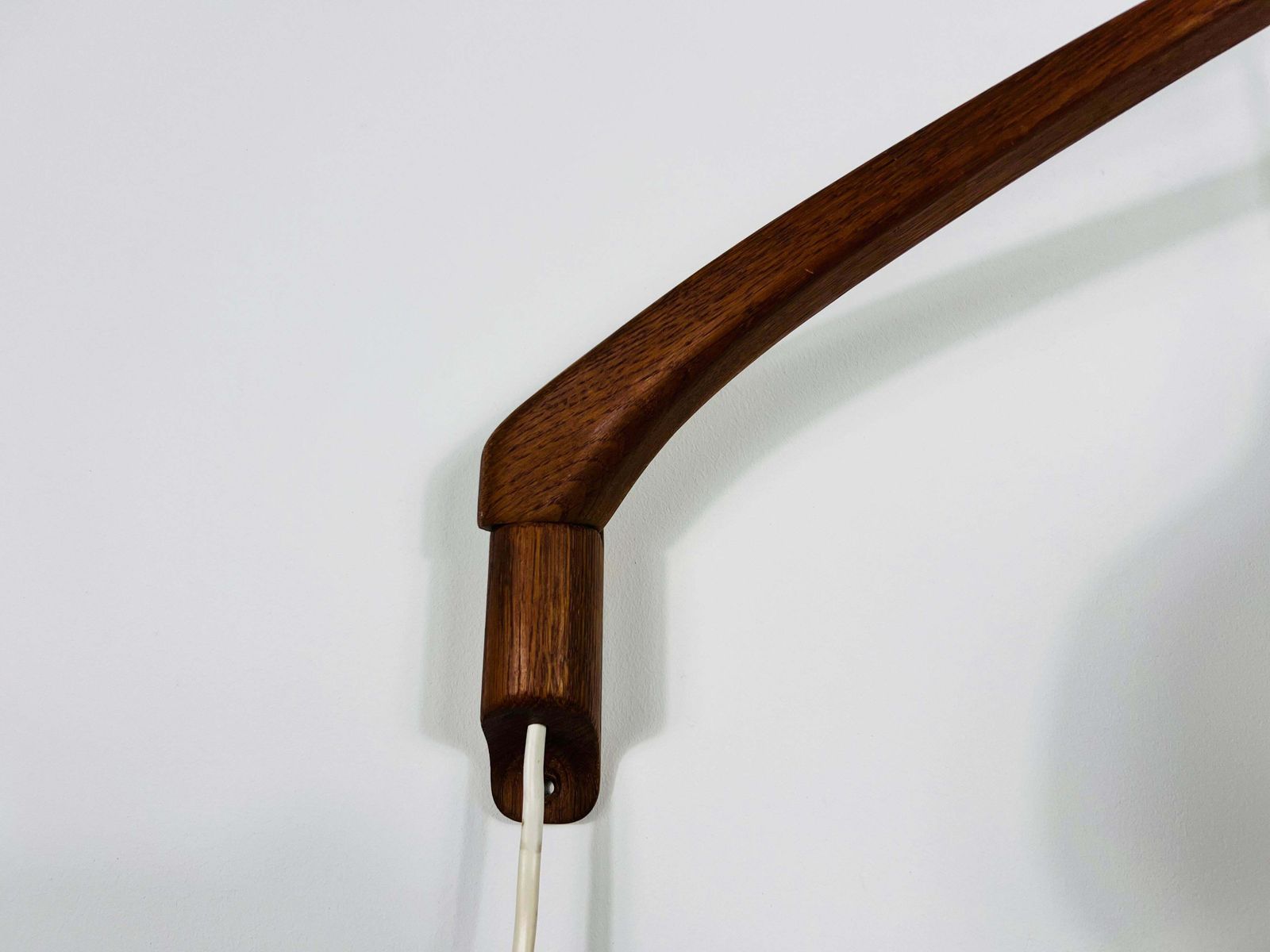photo for sale Teak And Opaline Glass Wall Lamp By Uno & östen Kristiansson For Luxus Sweden