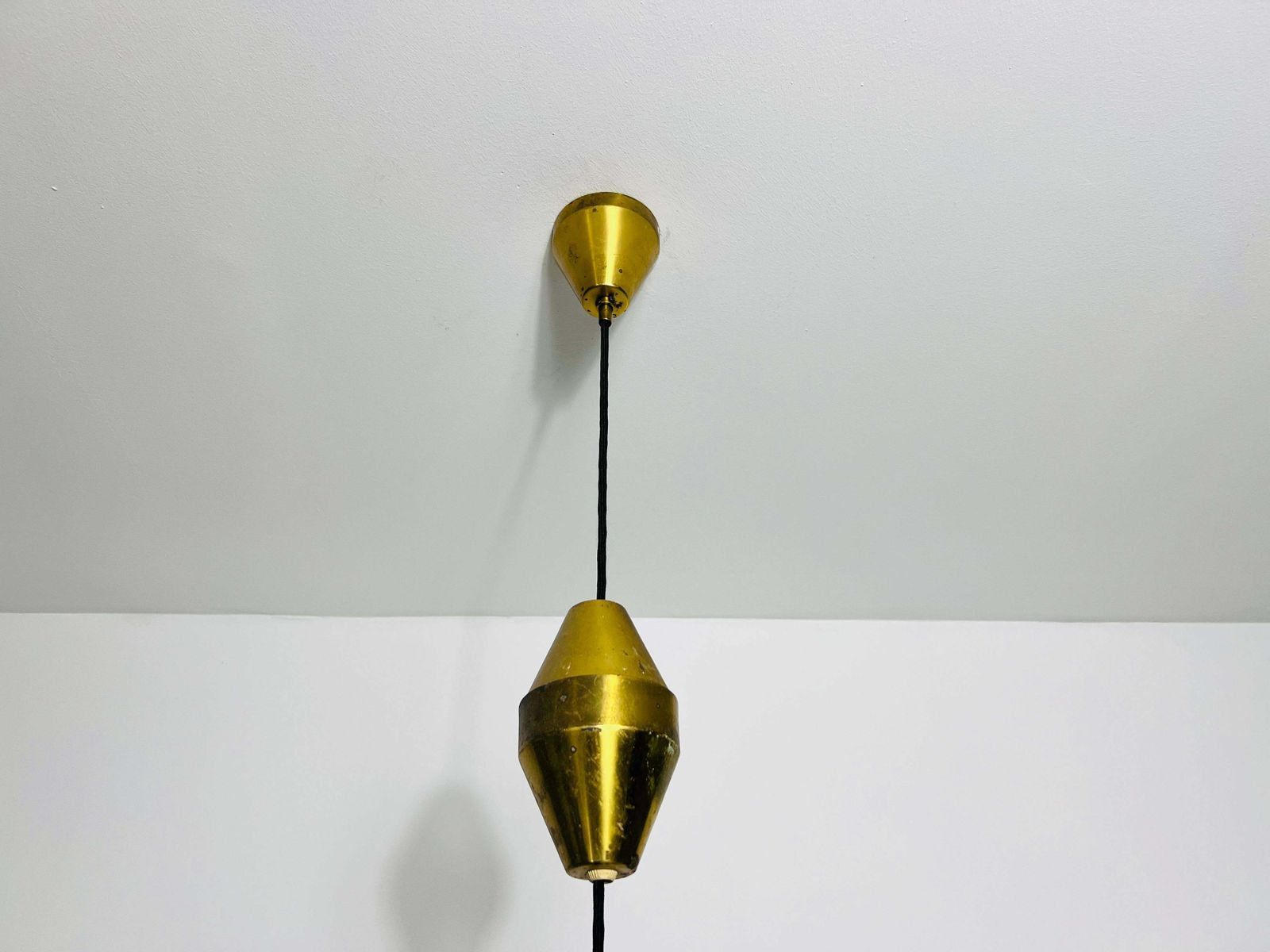 photo furniture Golden Brass Pendant Lamp By Fritz Schlägel For Lyfa, 1970s