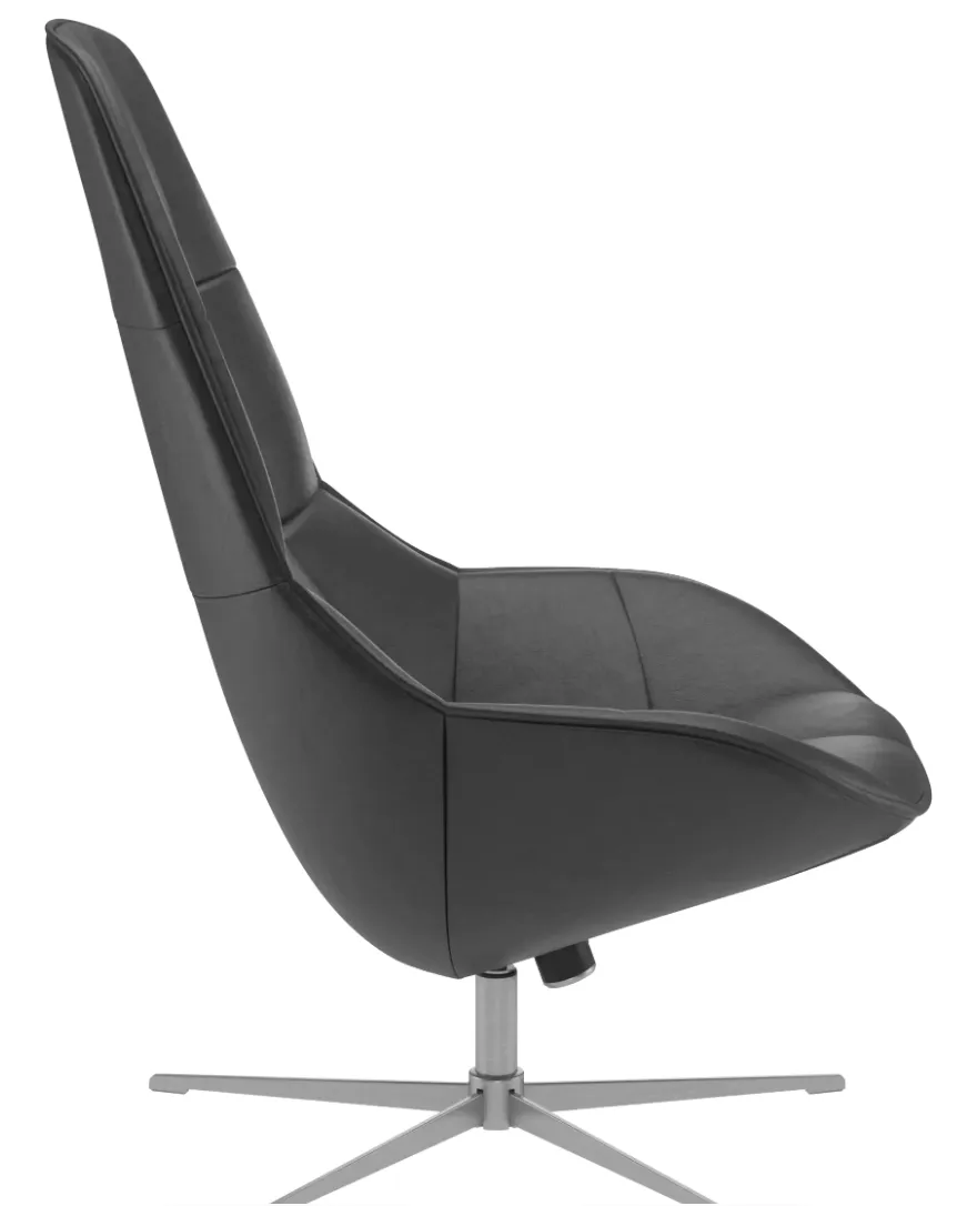 Boconcept Boston Swivel Tilt Leather Lounge Chair photo furniture