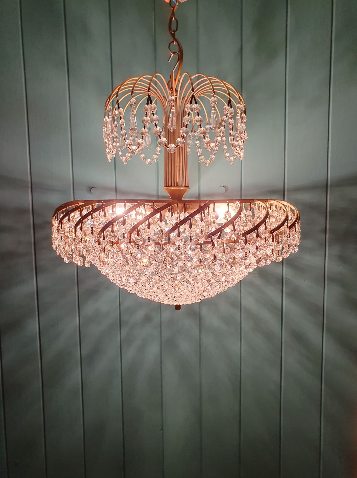 Large Second Half Of The 20th Century Chandelier 19" photo furniture
