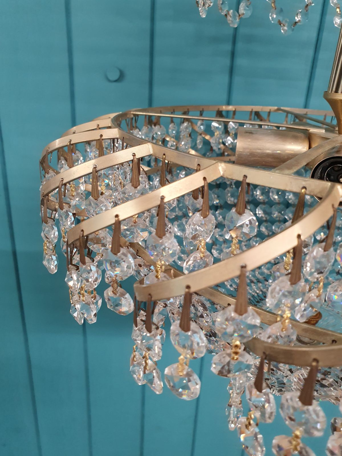 Large Second Half Of The 20th Century Chandelier 19" photo vinterior