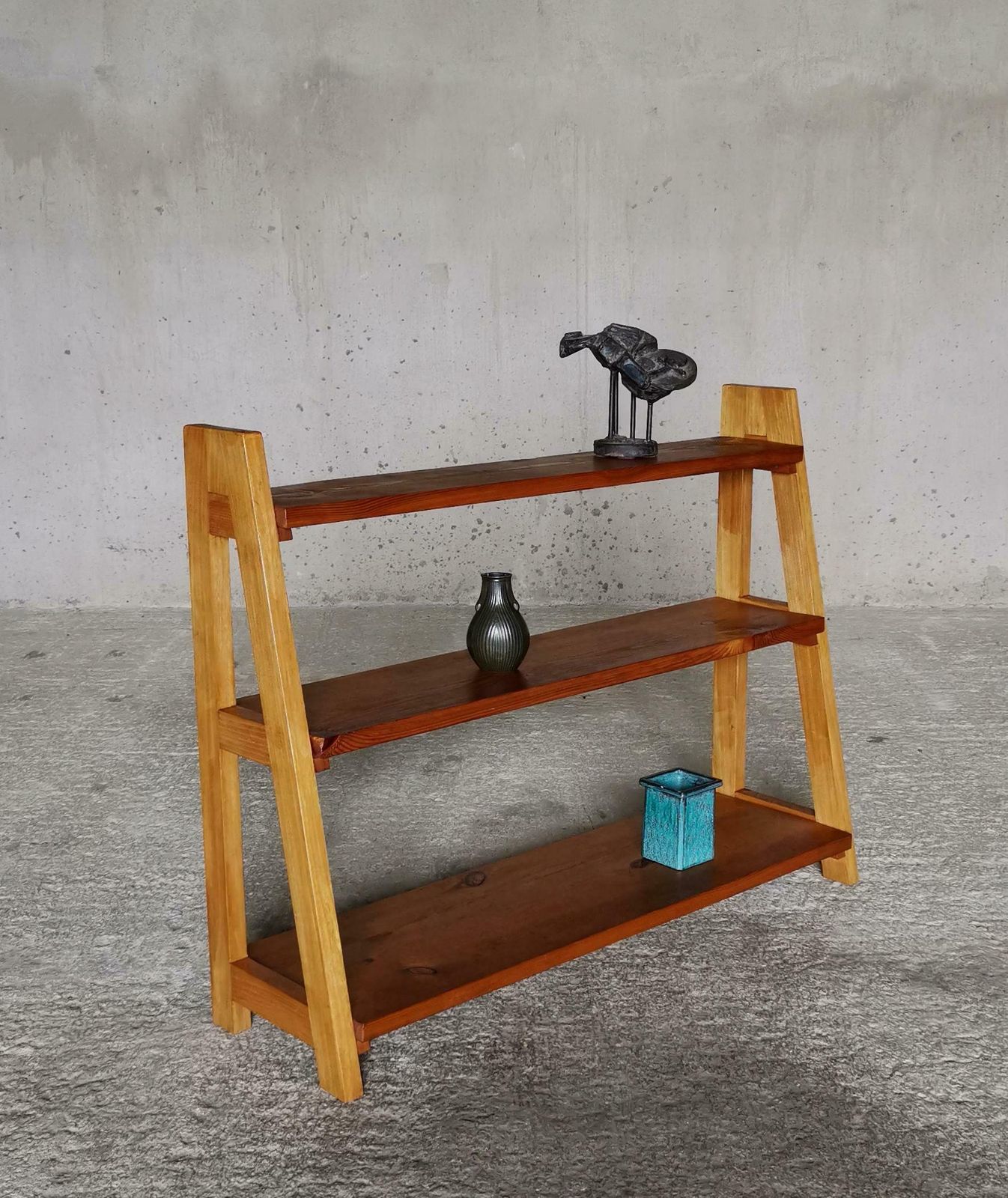 Axel Einar Hjorth Manner Pine And Elm Display Shelf, Swedish Cabinetmaker 1930s photo furniture