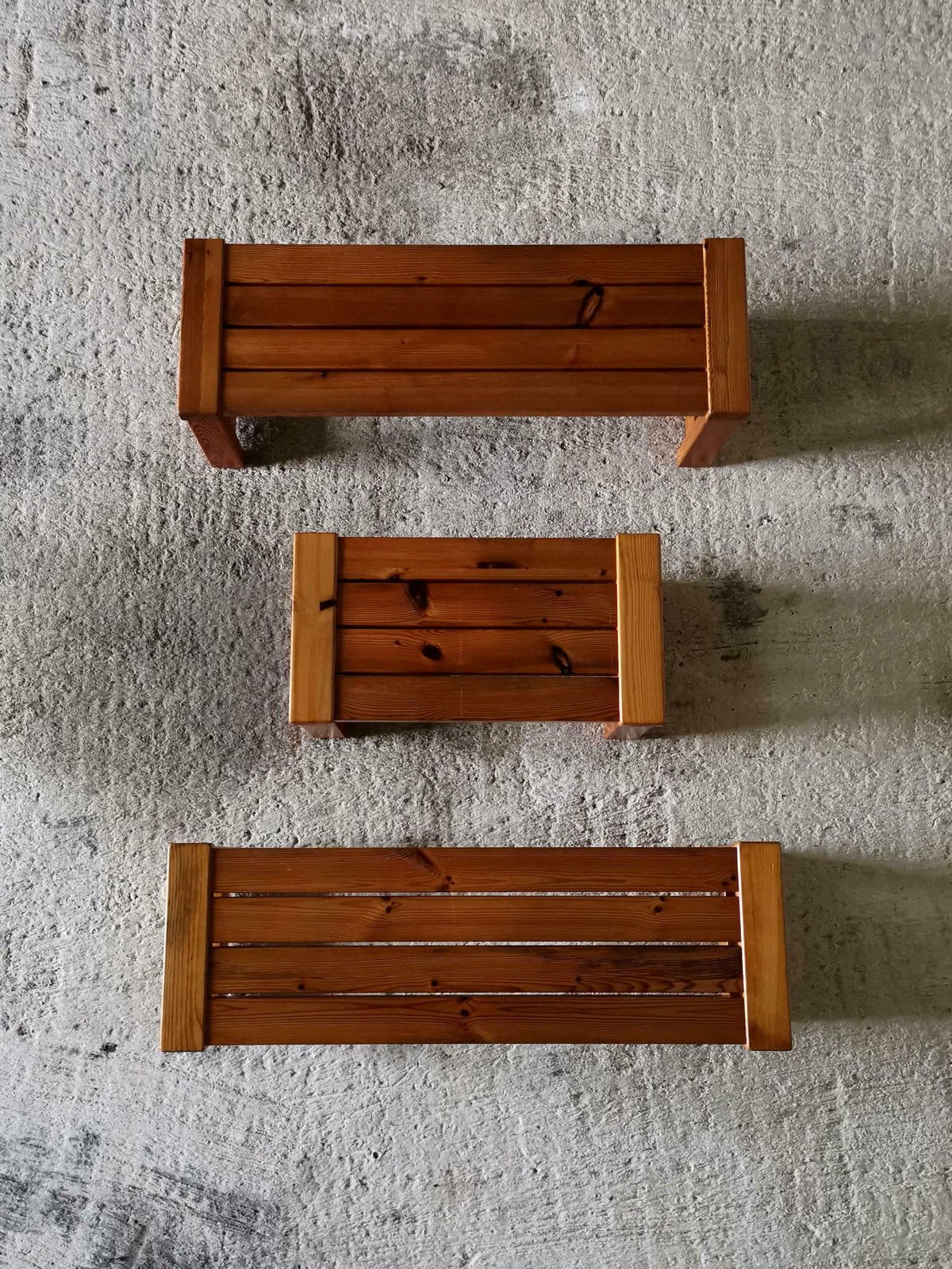 Swedish Coffee Table / Bench In Solid Oregon Pine. Manner Of Sven Larsson 1960s photo for sale