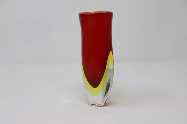 Small Art Glass Vase Attributed To Flavio Poli For Seguso, 1960s photo for sale