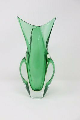 photo furniture Italian Vase In Murano Art Glass Attributed To Flavio Poli For Seguso, 1960s