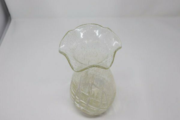 Italian Vase In Transparent Murano Art Glass, 1980s photo buy