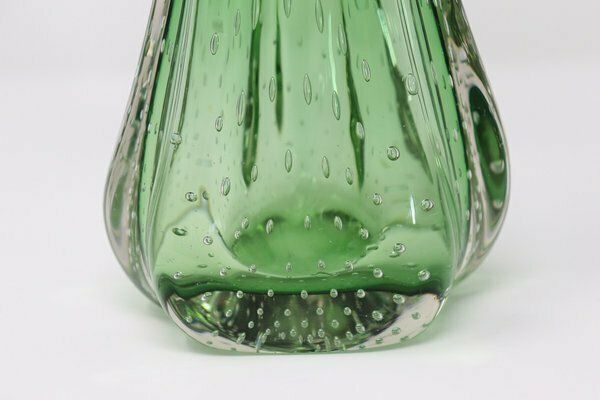 Italian Vase In Green Murano Art Glass, 1960s photo furniture