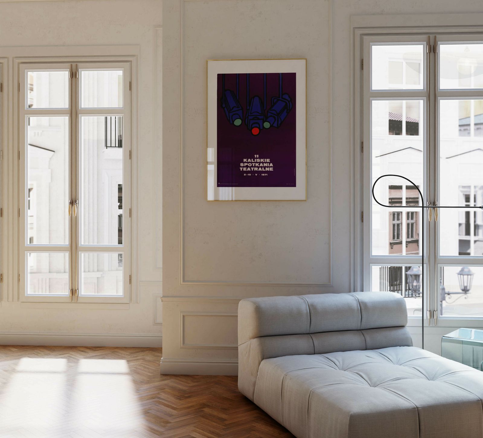Kalisz Theater Festival   Original Poland Poster | 1971 photo furniture