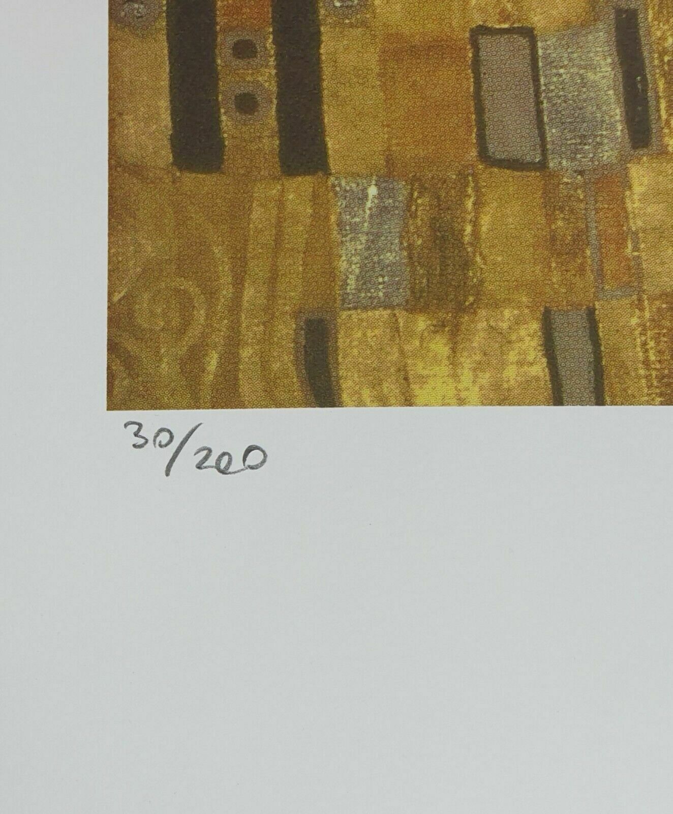 Gustav Klimt, The Kiss II, Plate Signed Chromolithograph photo furniture