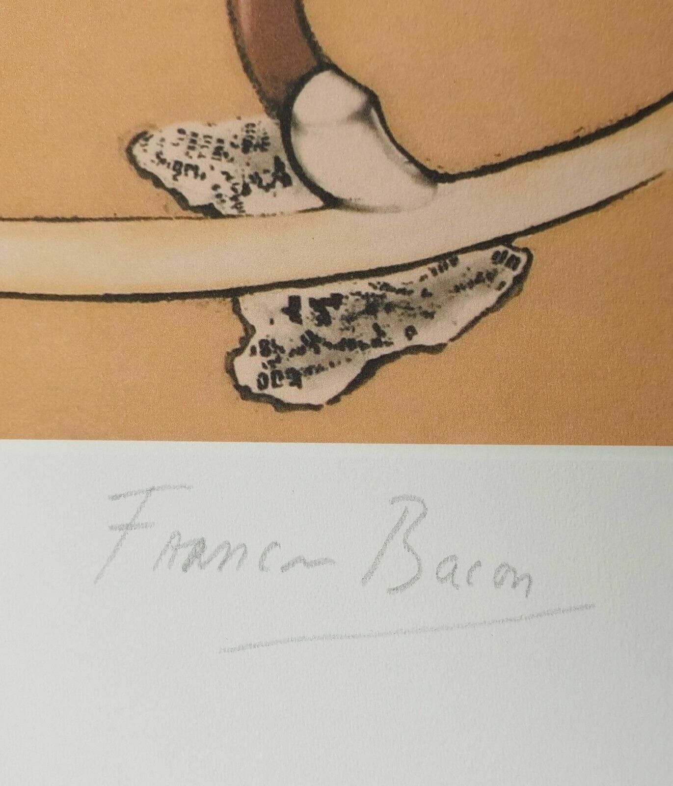 Francis Bacon, Figure At A Washbasin, Hand Signed Lithograph photo for sale