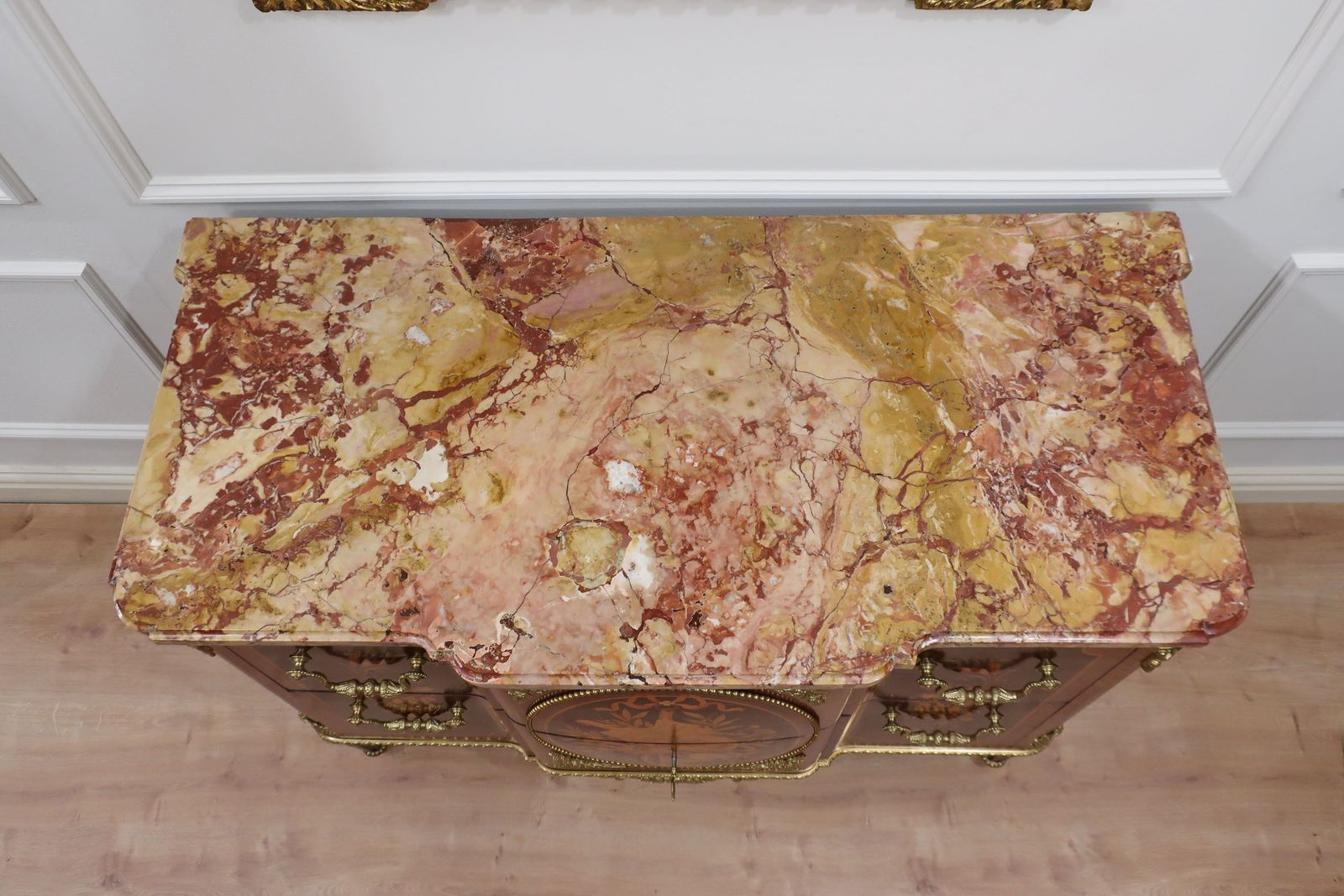 French Louis XVI Style Kingwood And Marquetry Chest Of Drawers photo Furniture