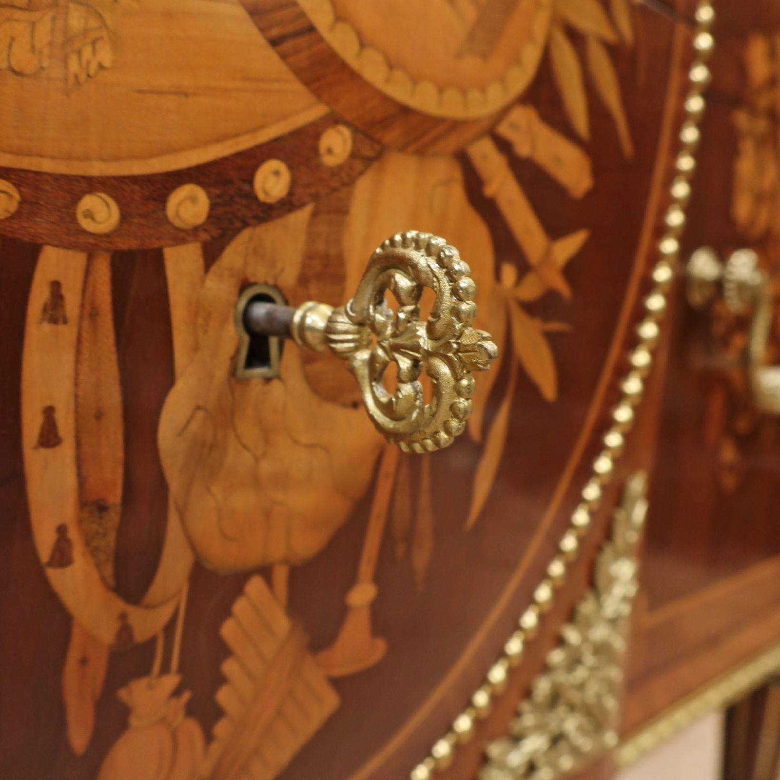 photo furniture French Louis XVI Style Kingwood And Marquetry Chest Of Drawers