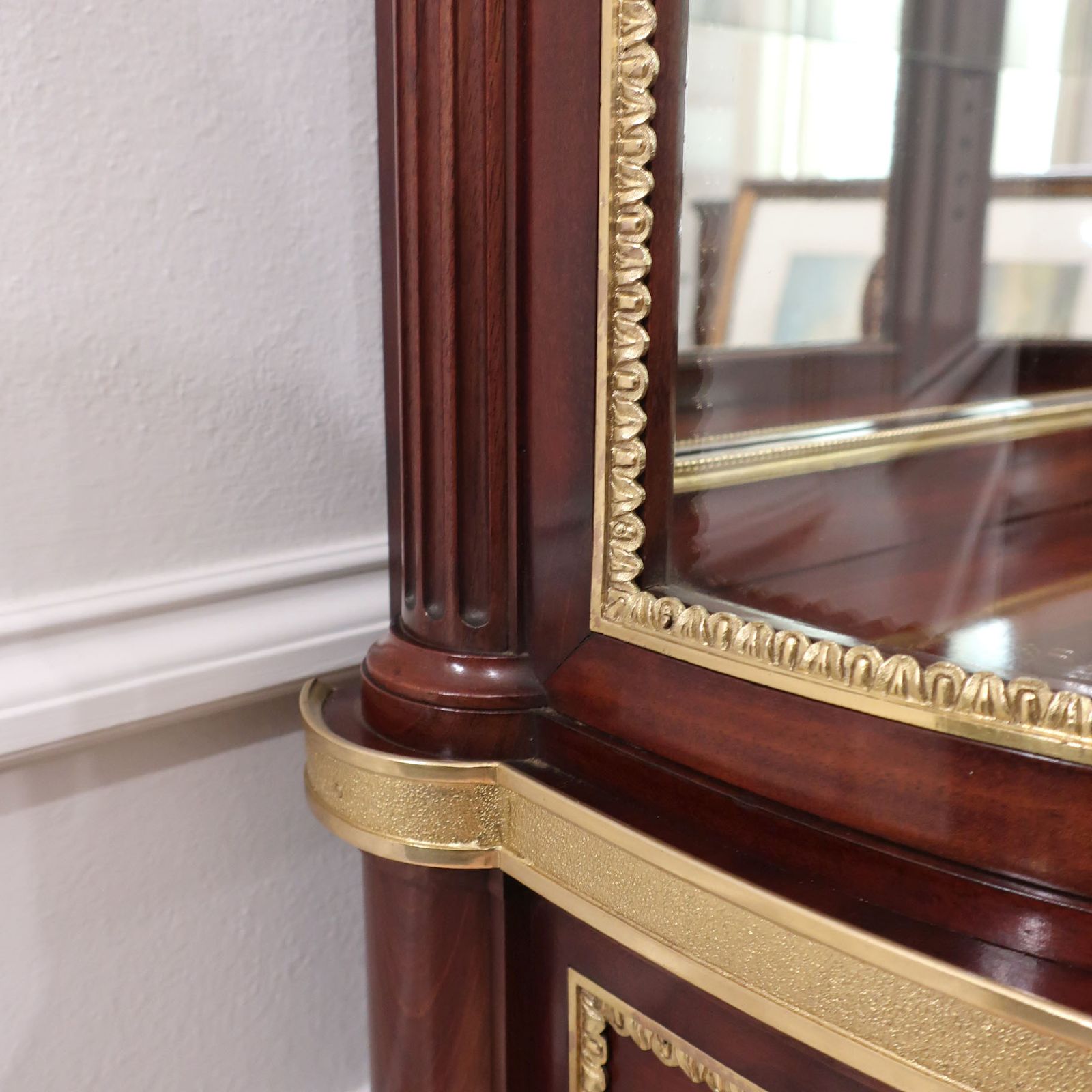 French Louis XVI Style Mahogany Display Cabinet Attributed To Paul Sormani photo buy