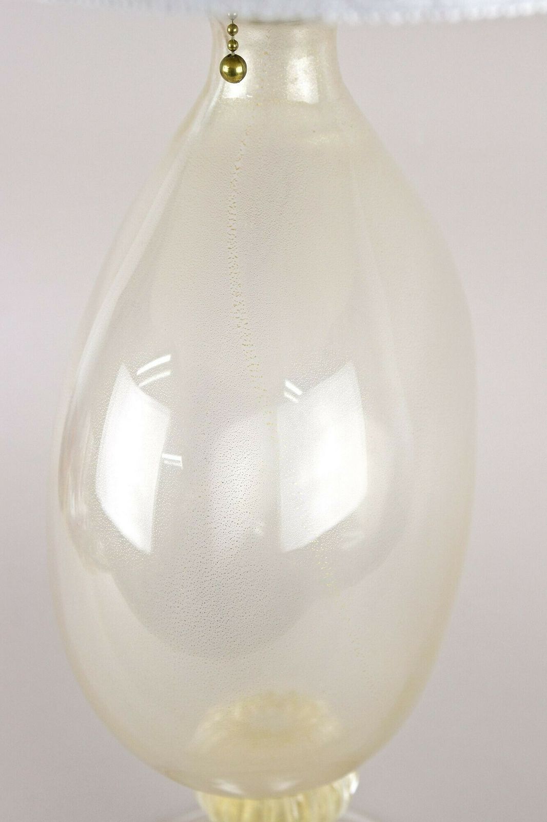 Lighting Murano Table Lamp By Barovier & Tosso With 24k Gold Flakes, Italy 1960 photo