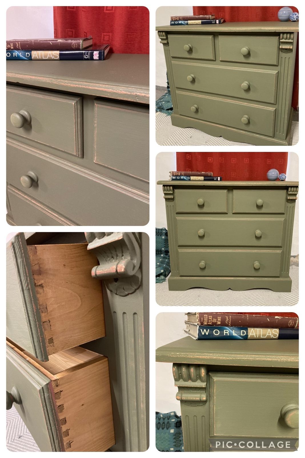 Stunning Set Of Drawers, Hand Restored photo for sale