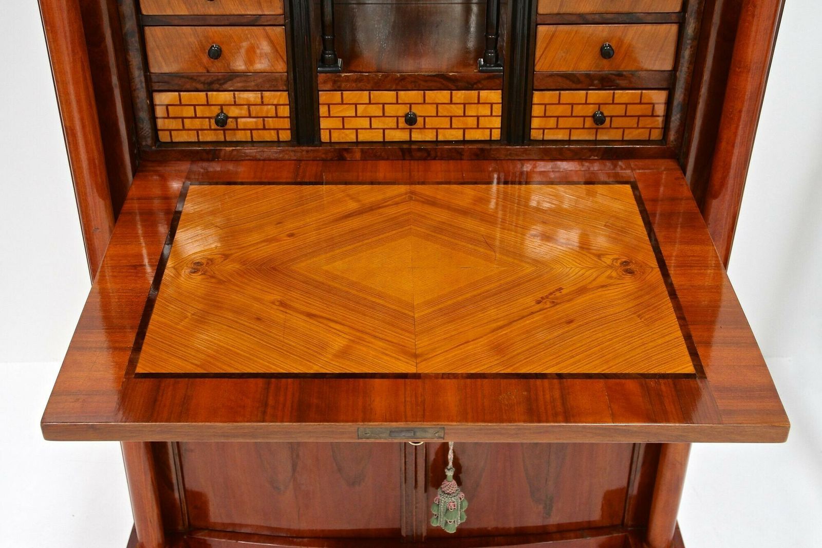 19th Century Biedermeier Nutwood Secretary Desk/ Secretaire, Austria Ca. 1820/25 photo 7200.0
