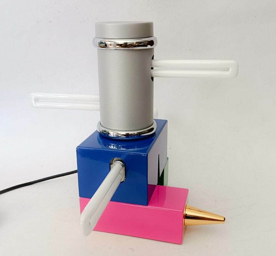 Rare Laurel Table Lamp Designed By Peter Shire For Memphis Vintage Pop Art Sottsass Group photo Lighting