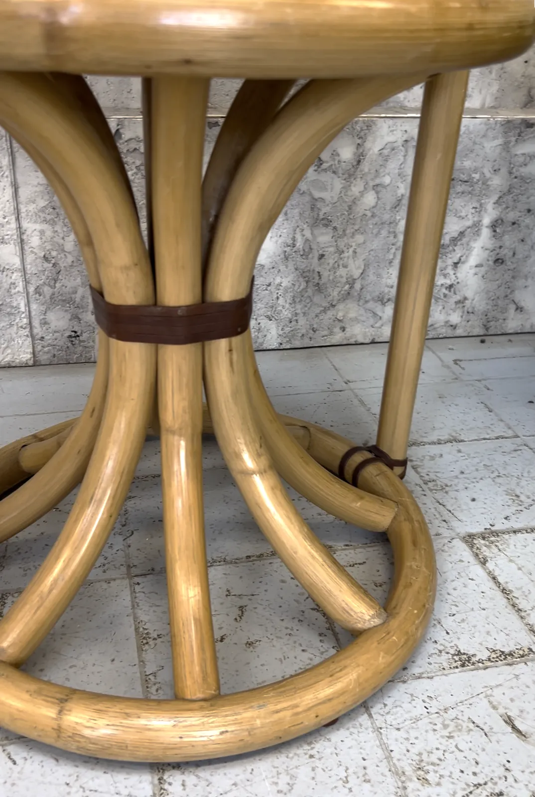 Individual Mid Century Bamboo Throne Chair photo buy