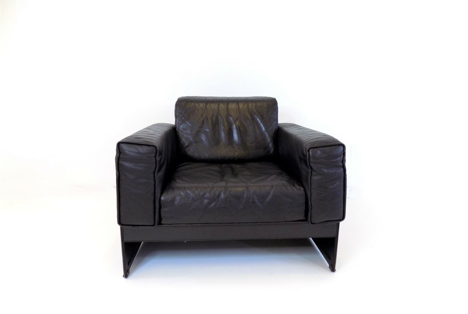 Matteo Grassi Korium Km 3 1 Leather Lounge Chair By Tito Agnoli, 1980 photo furniture