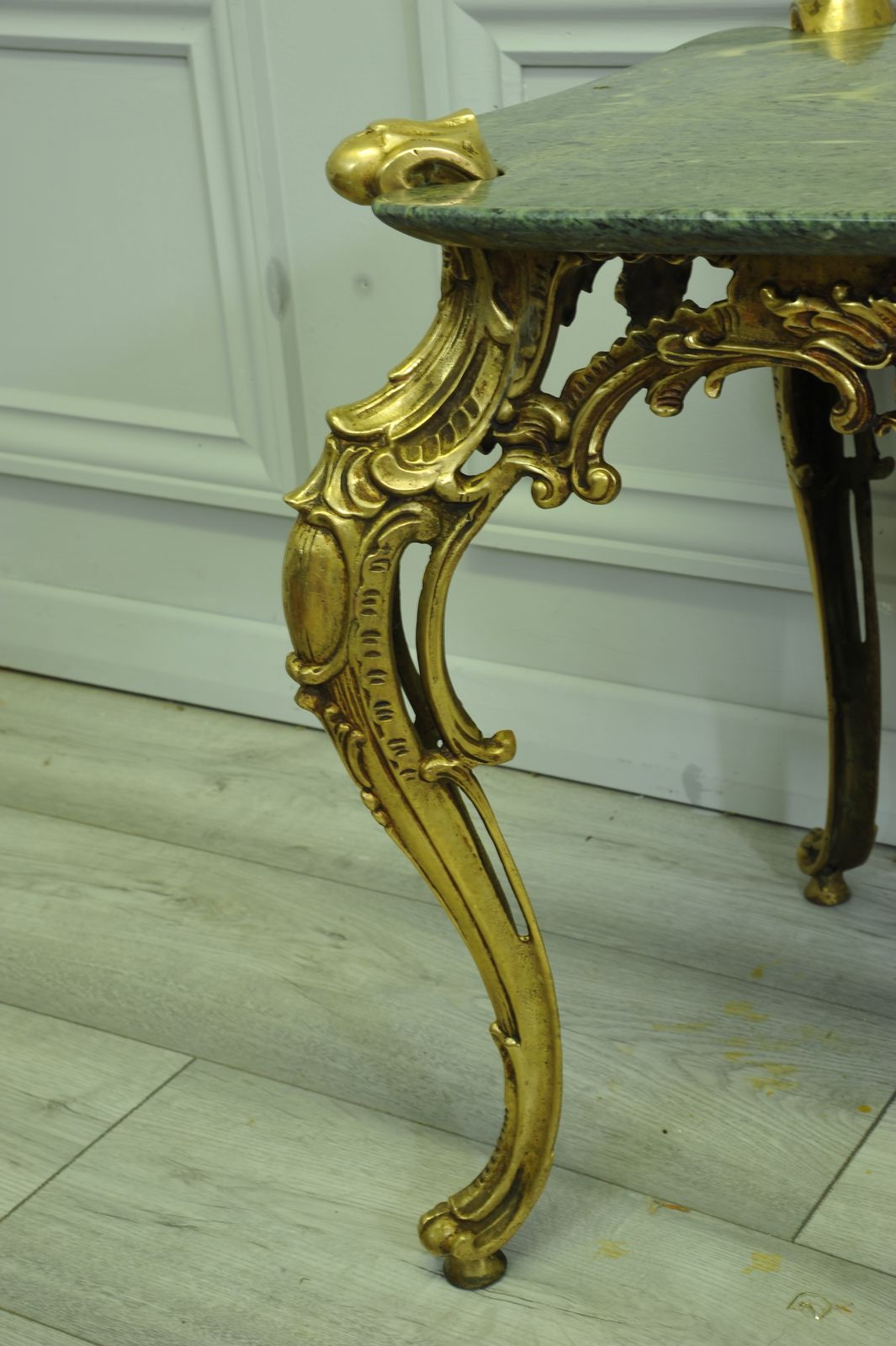 photo furniture Wonderful Baroque  Rococo Styled Antique Bronze And Marble Coffee Table
