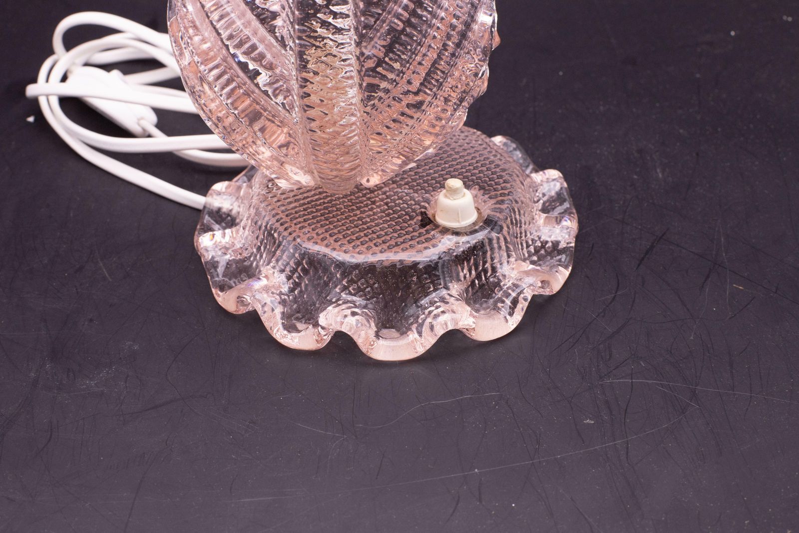 Art Deco Pink Murano Glass Table Lamps Barovier & Toso, 1940 photo 945.0