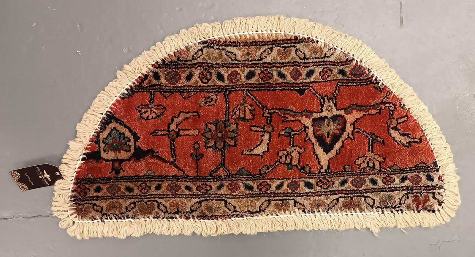 photo furniture Handmade Rug Doormat Floral Rug Half Circular Interior Carpet Mat Entrance Way