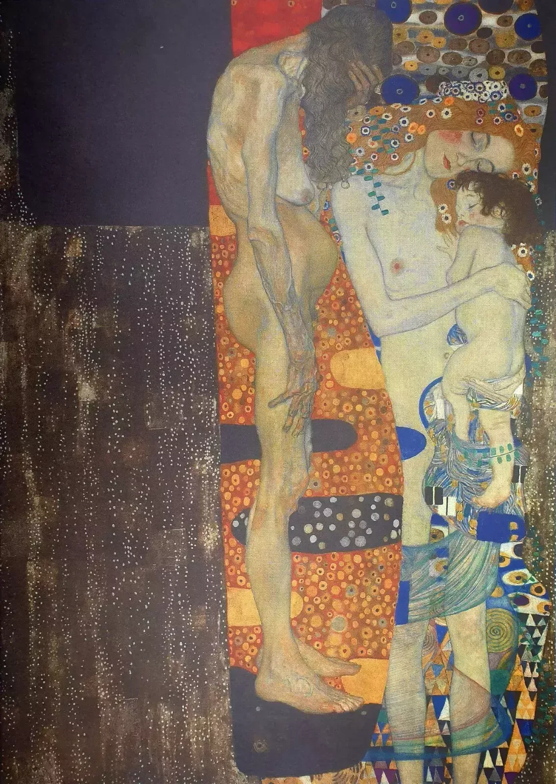 Gustav Klimt, The Three Ages Of Woman, Plate Signed Chromolithograph photo furniture
