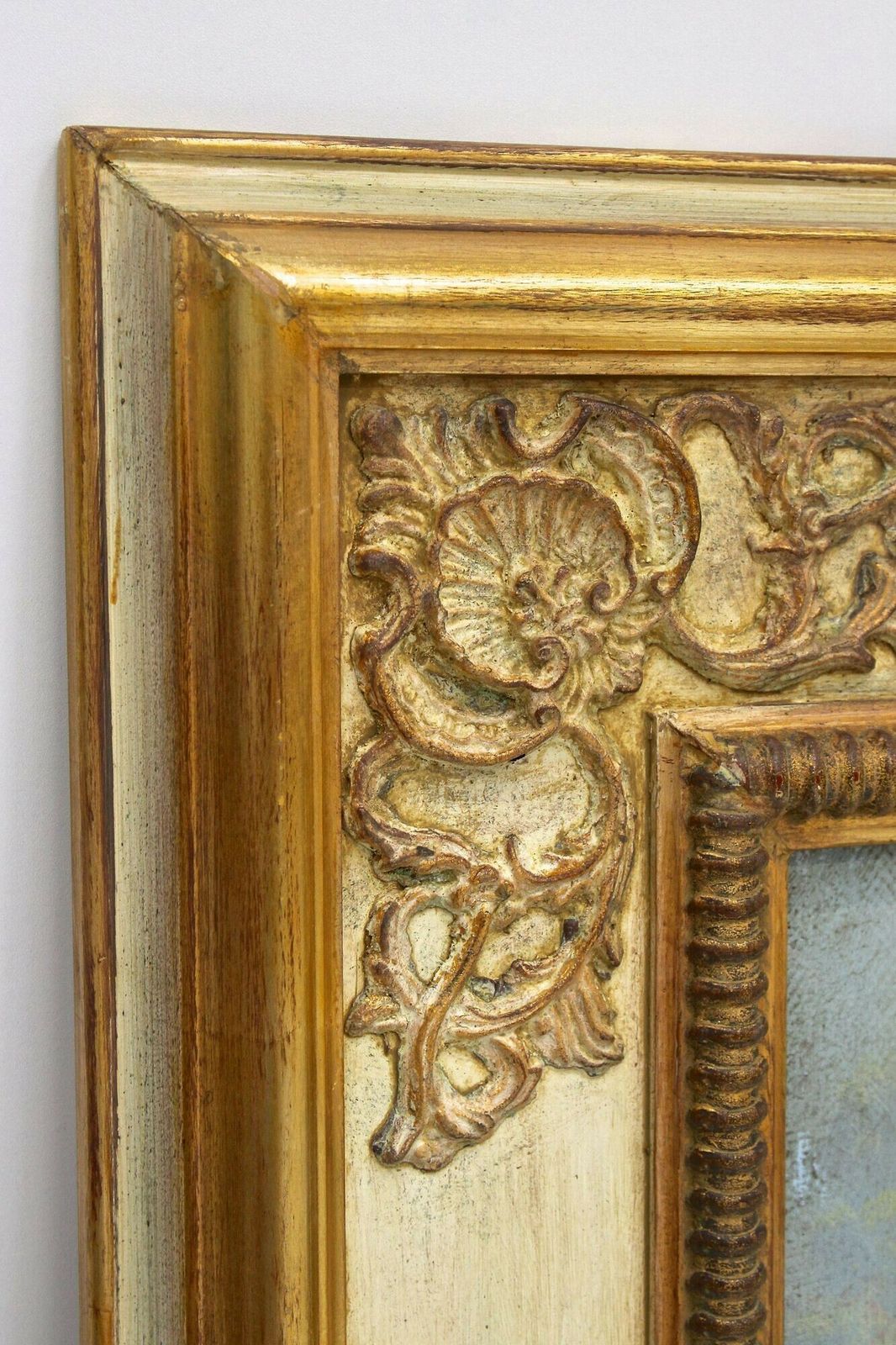 photo furniture Pair Of Floral Still Life Oil Paintings, Signed V. Landi, Framed, It Ca. 1990
