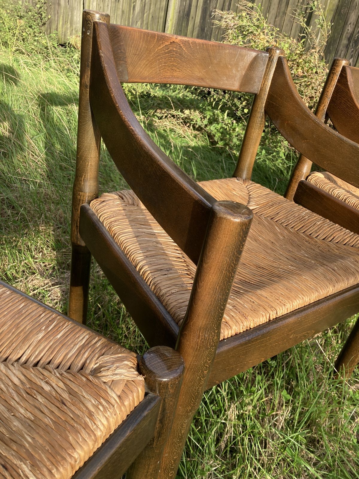 1960s Vico Magistretti Carimate Set Of 4 Dining Chairs photo for sale