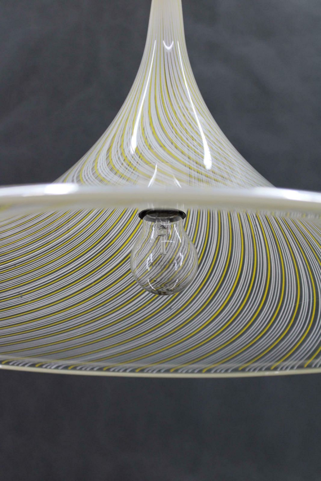 1970s  Guzzini "Trumpet" Pendant Lamp By Meblo, Italy photo buy
