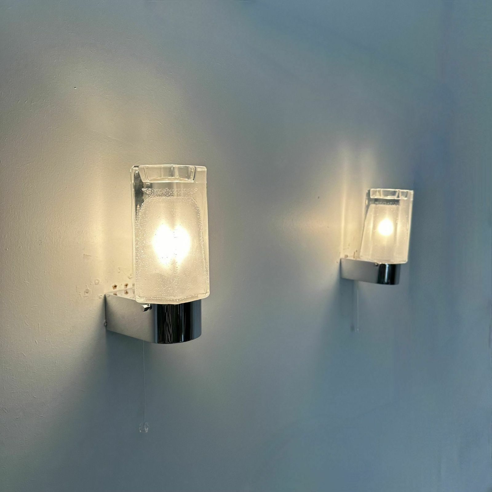 Set Of 2 Limburg Glashütte Wall Lamps Sconce , 1970s photo buy